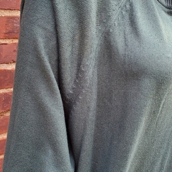 Moda International crewneck green‎ sweater L - Picture 3 of 11